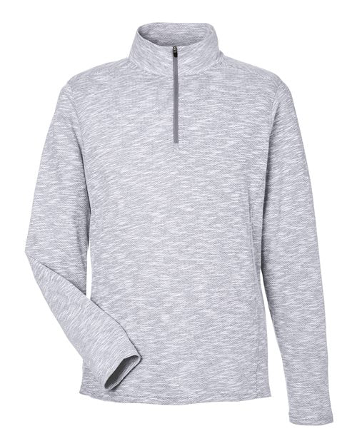 North End Men's Eclipse Jacquard Quarter-Zip Pullover NE415