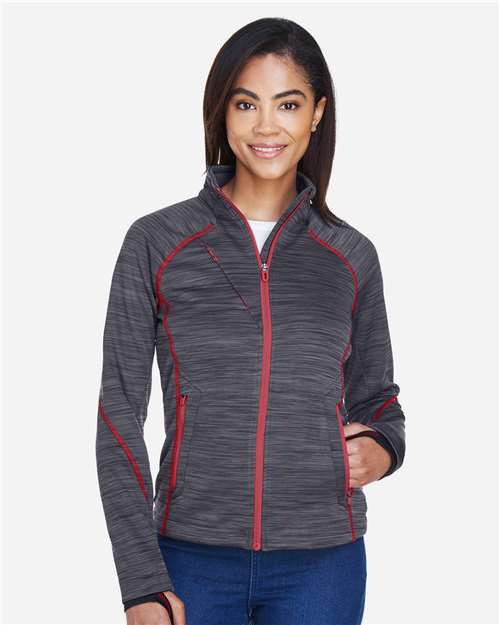 North End Women's Flux Mélange Bonded Fleece Jacket 78697
