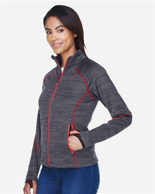 North End Women's Flux Mélange Bonded Fleece Jacket 78697