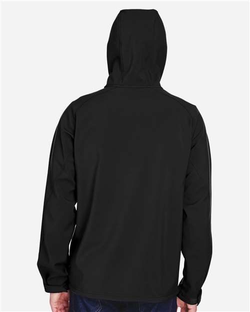 North End Men's Prospect Two-Layer Fleece Bonded Soft Shell Hooded Jacket 88166