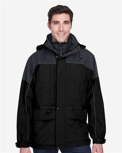 North End Men's 3-in-1 Two-Tone Parka 88006