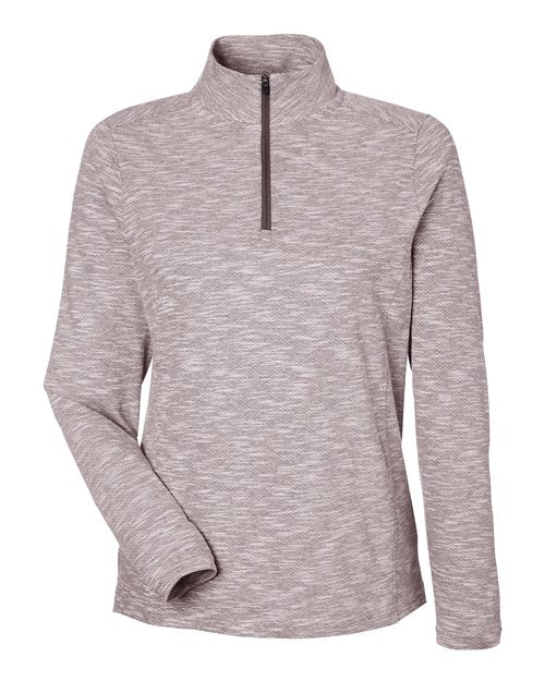 North End Women's Eclipse Jacquard Quarter-Zip Pullover NE415W