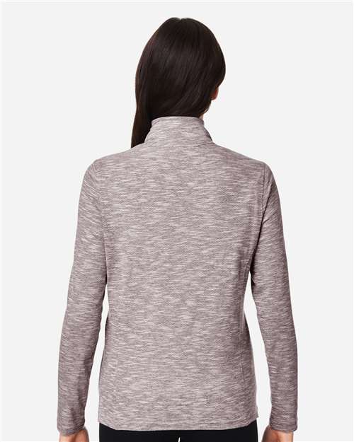 North End Women's Eclipse Jacquard Quarter-Zip Pullover NE415W