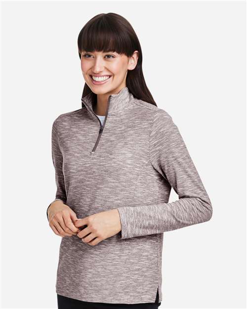 North End Women's Eclipse Jacquard Quarter-Zip Pullover NE415W