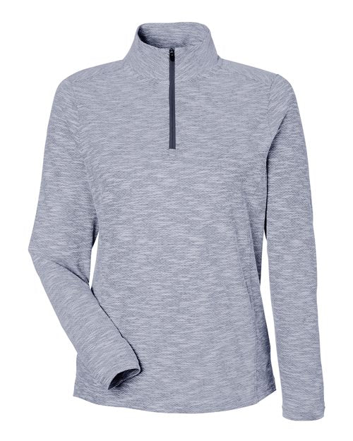North End Women's Eclipse Jacquard Quarter-Zip Pullover NE415W