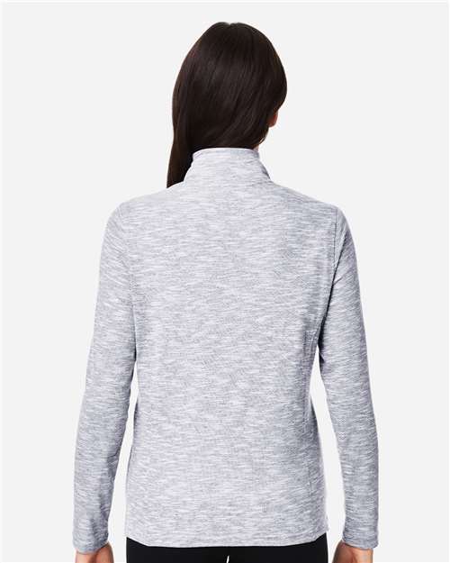 North End Women's Eclipse Jacquard Quarter-Zip Pullover NE415W