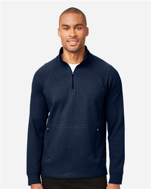 North End Men's Rhythm Waffle Quarter-Zip Pullover NE200