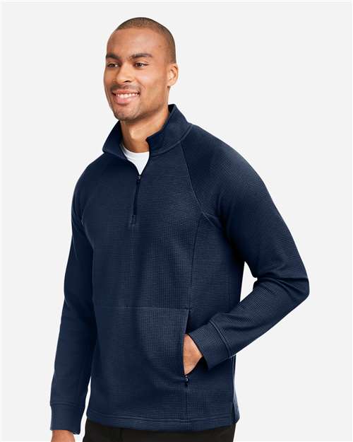 North End Men's Rhythm Waffle Quarter-Zip Pullover NE200