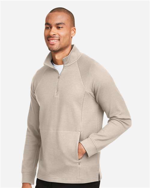 North End Men's Rhythm Waffle Quarter-Zip Pullover NE200