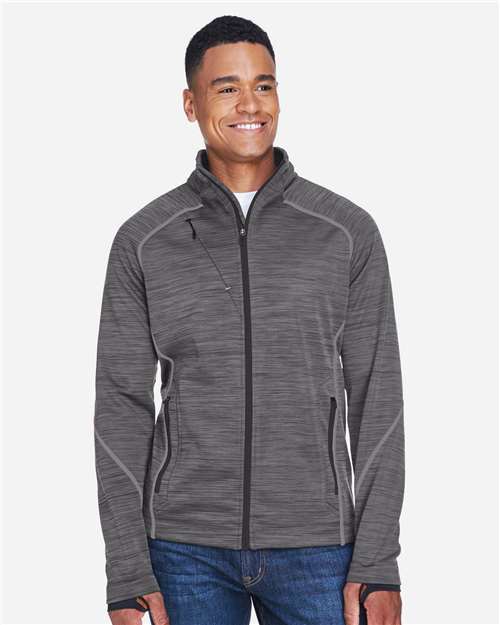 North End Men's Flux Mélange Bonded Fleece Jacket 88697