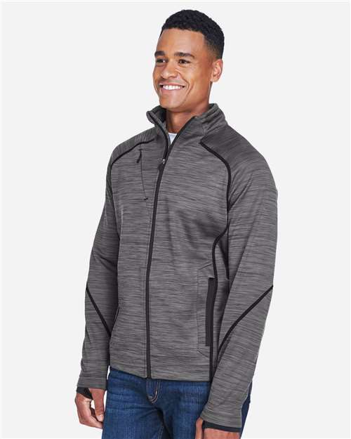 North End Men's Flux Mélange Bonded Fleece Jacket 88697
