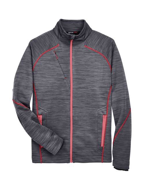North End Men's Flux Mélange Bonded Fleece Jacket 88697