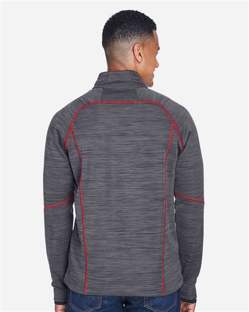 North End Men's Flux Mélange Bonded Fleece Jacket 88697