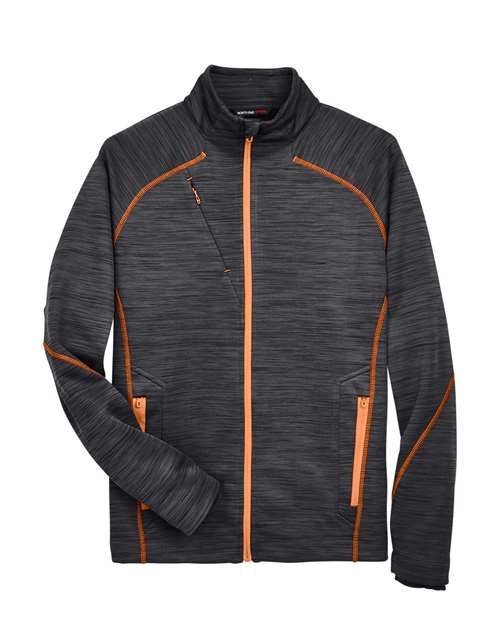North End Men's Flux Mélange Bonded Fleece Jacket 88697