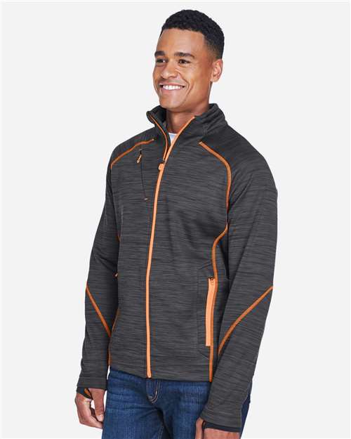 North End Men's Flux Mélange Bonded Fleece Jacket 88697