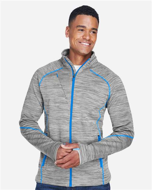 North End Men's Flux Mélange Bonded Fleece Jacket 88697