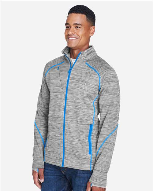 North End Men's Flux Mélange Bonded Fleece Jacket 88697