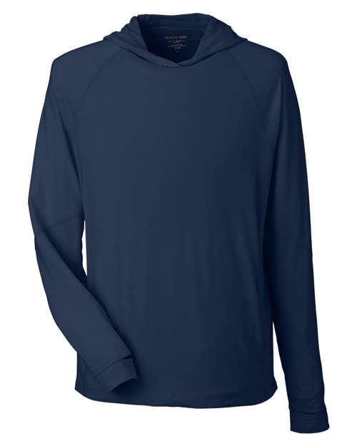 North End Unisex JAQ Stretch Performance Hooded Long Sleeve T-Shirt NE105