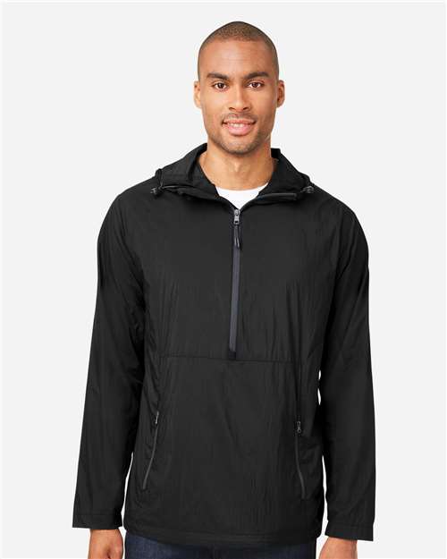 North End Men's Aura Lightweight Packable Anorak NE810