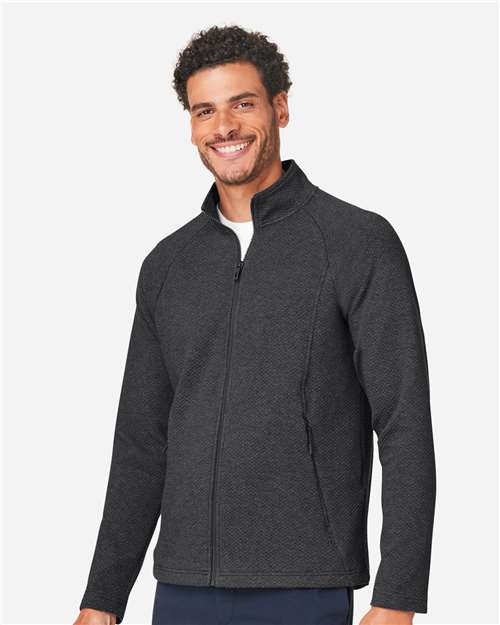 North End Men's Spirit Textured Full-Zip NE727