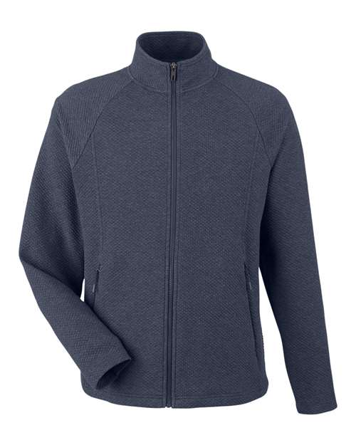 North End Men's Spirit Textured Full-Zip NE727