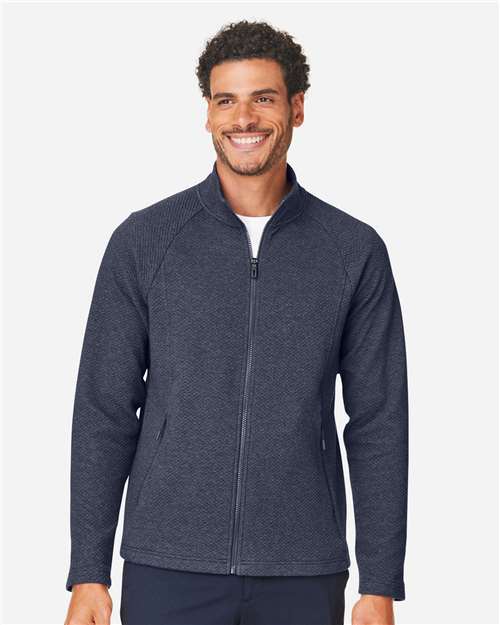 North End Men's Spirit Textured Full-Zip NE727