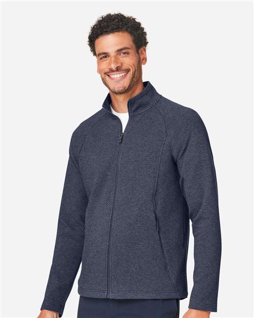North End Men's Spirit Textured Full-Zip NE727