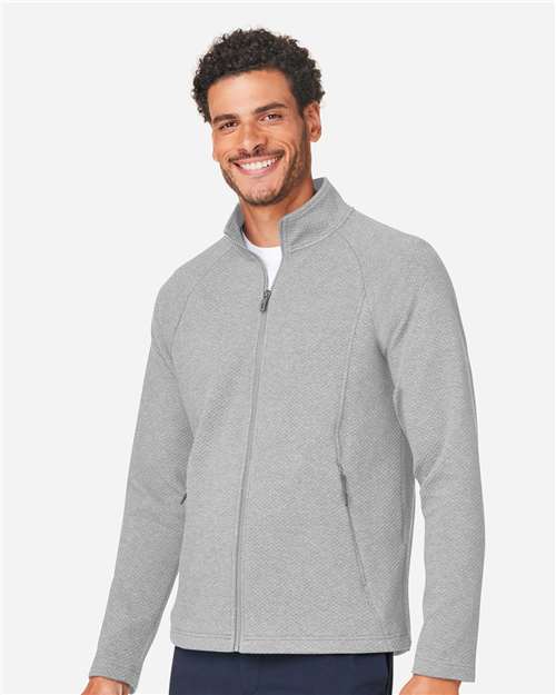 North End Men's Spirit Textured Full-Zip NE727