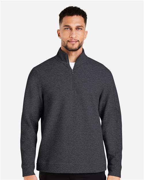 North End Men's Spirit Textured Quarter-Zip Pullover NE725