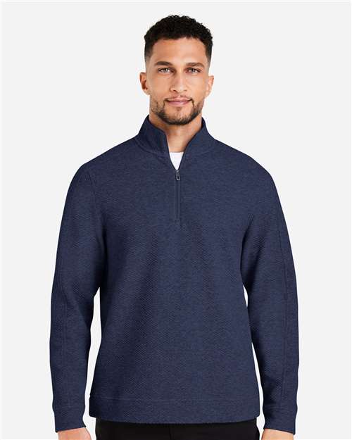 North End Men's Spirit Textured Quarter-Zip Pullover NE725