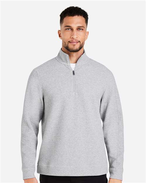 North End Men's Spirit Textured Quarter-Zip Pullover NE725
