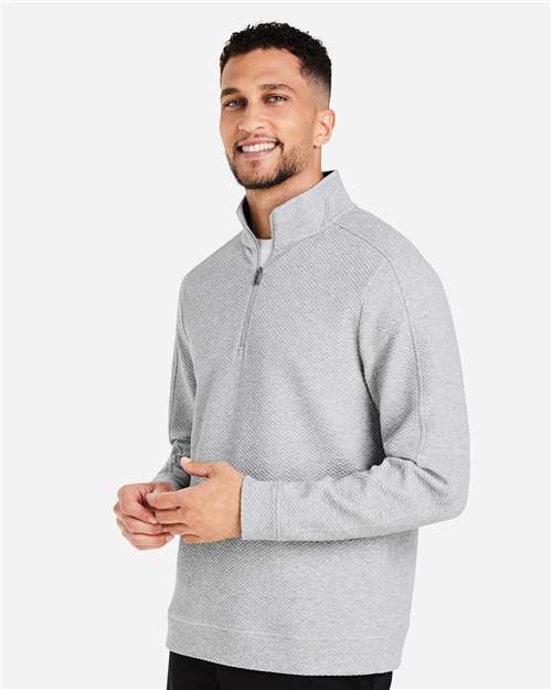 North End Men's Spirit Textured Quarter-Zip Pullover NE725