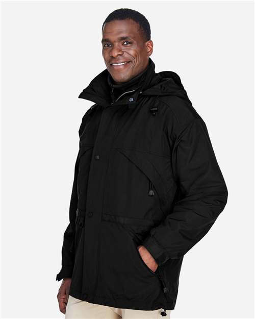 North End Men's 3-in-1 Parka with Dobby Trim 88007