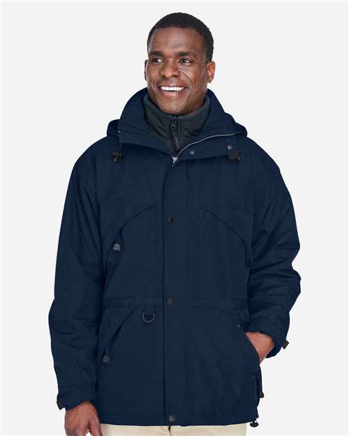 North End Men's 3-in-1 Parka with Dobby Trim 88007