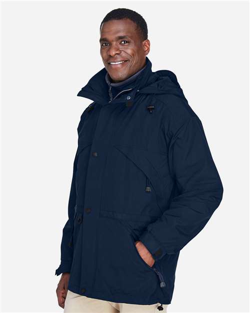 North End Men's 3-in-1 Parka with Dobby Trim 88007