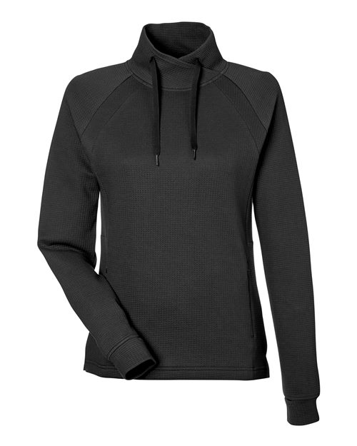 North End Women's Rhythm Waffle Cross-Neck Pullover NE200W