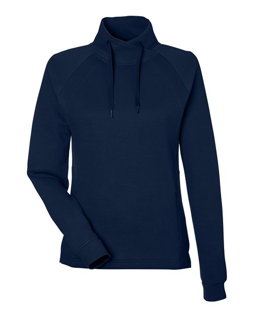 North End Women's Rhythm Waffle Cross-Neck Pullover NE200W