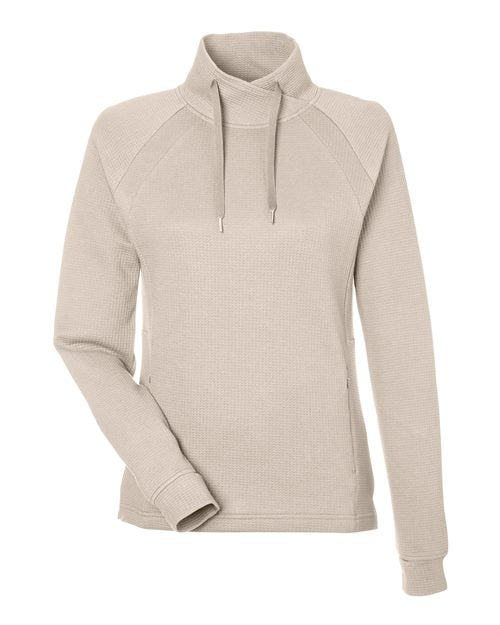 North End Women's Rhythm Waffle Cross-Neck Pullover NE200W