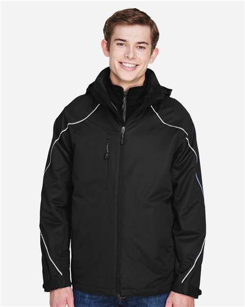 North End Men's Angle 3-In-1 Jacket with Bonded Fleece Liner 88196
