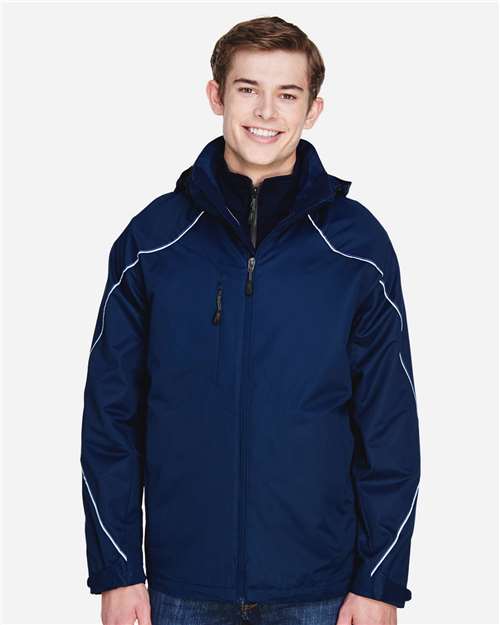 North End Men's Angle 3-In-1 Jacket with Bonded Fleece Liner 88196