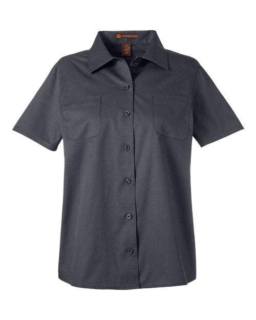 Harriton Women's Advantage IL Short Sleeve Dress Shirt M585W