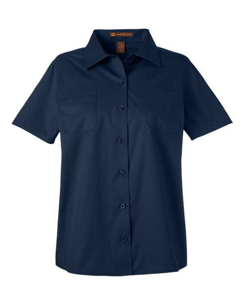 Harriton Women's Advantage IL Short Sleeve Dress Shirt M585W