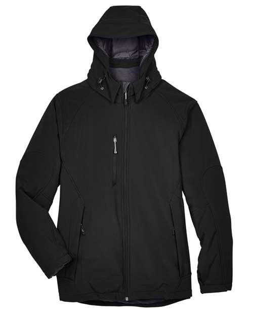 North End Men's Glacier Insulated Three-Layer Softshell with Detachable Hood 88159