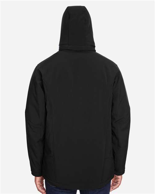 North End Men's Glacier Insulated Three-Layer Softshell with Detachable Hood 88159