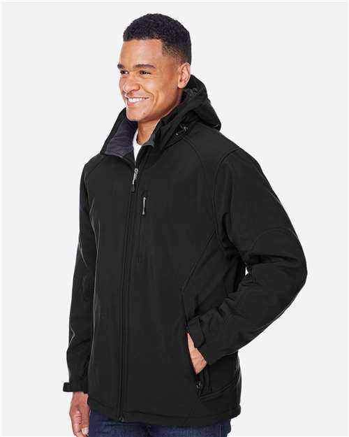 North End Men's Glacier Insulated Three-Layer Softshell with Detachable Hood 88159
