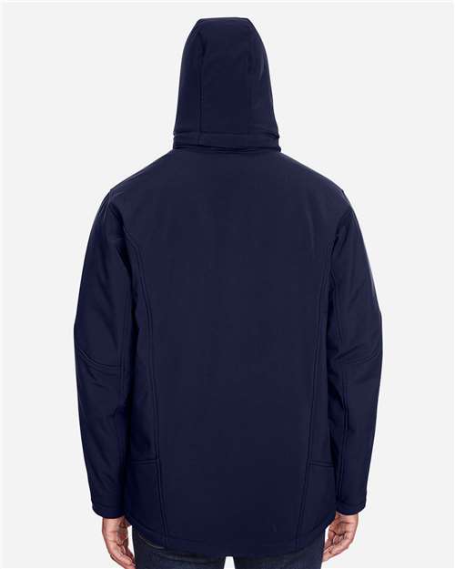 North End Men's Glacier Insulated Three-Layer Softshell with Detachable Hood 88159