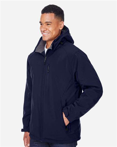 North End Men's Glacier Insulated Three-Layer Softshell with Detachable Hood 88159