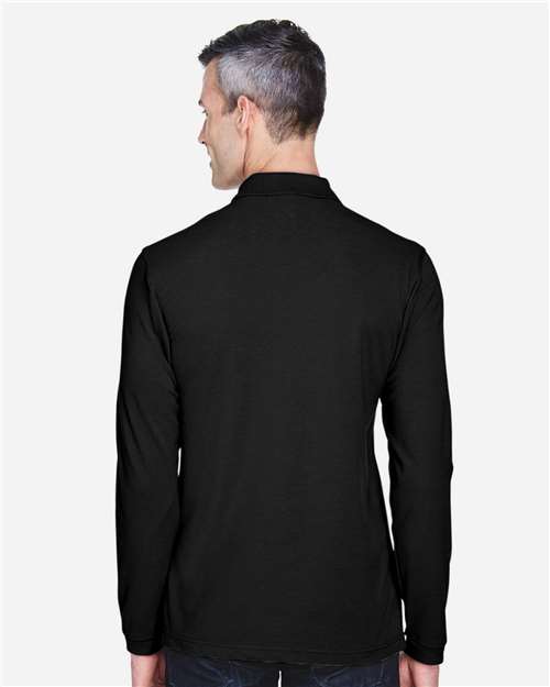 Harriton Men's Easy Blend™ Long Sleeve Polo M265L