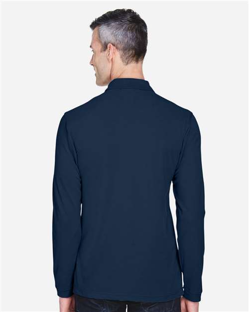 Harriton Men's Easy Blend™ Long Sleeve Polo M265L