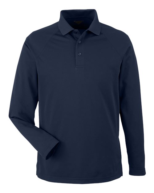 Harriton Men's Charge Snag and Soil Protect Long Sleeve Polo M208L